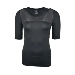 Nike Damen Pro Hypercool T-Shirt Funktionsshirt Laufshirt Sportshirt schwarz - Bild 1 von 2