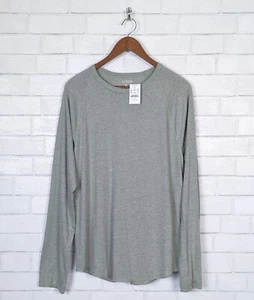 J Crew NWT Triblend Long Sleeve Baseball Tee Shirt Tri-Blend Green Mens Medium - Picture 1 of 5