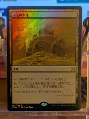 FOIL JAPANESE WASTELAND Eternal Masters Magic the Gathering fast shipping USA NM - Image 1 of 2
