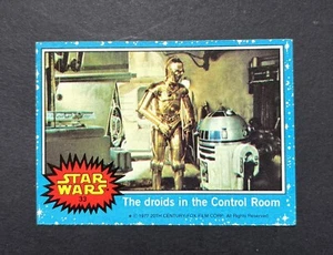 (CB5) DROIDS IN CONTROL ROOM #33 star wars 1977 Topps trading card US ISSUE BLUE - Picture 1 of 2