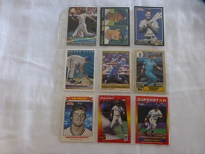 KONVOLUT 9 VERSCHIEDENE GEORGE BRETT BASEBALL KARTEN KEINE DOPPELTEN (#30) - Bild 1 von 8