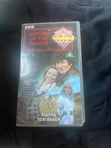 DOCTOR DR WHO BBC VHS VIDEO - DESTINY OF THE DALEKS - Picture 1 of 5
