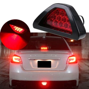 F1 Style Triangle Red 12-LED 3rd Rear Bumper Tail Stop Strobe Light Universal - Picture 1 of 10