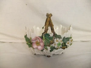 C4 De colección porcelana Minton 1851? - Delicada cesta floral, ver más detalles 6A6A - Imagen 1 de 12