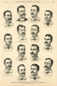 NEW YORK BASEBALL CLUB MANAGER AND MEMBERS OF 1886 KEEFE EWING GILESPIE WARD 