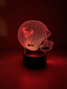 Neu Houston Texans NFL Nachtlicht 3D LED Lampe Wohndeko Logo Farbwechsel - Bild 1 von 7