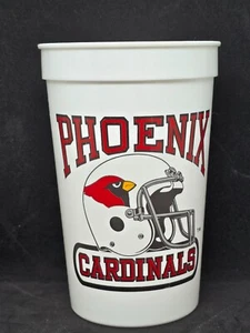 Vintage Arizona / Phoenix Cardinals 1980's Stadium Souvenir Cup NFL Football 20 - Foto 1 di 7