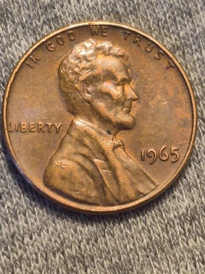 a 1965 penny no mint - Image 1 of 2