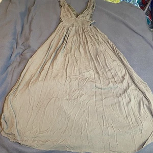 Forever 21 Maxi Dress Womens Sz S Scrunch Waist Cottagecore Boho - Picture 1 of 11