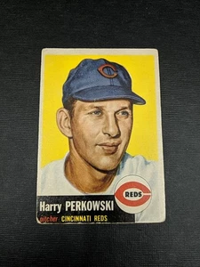 1953 Topps #236 Harry Perkowski Cincinnati Reds - Foto 1 di 8