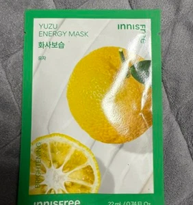 Korean Skincare Innisfree Nueva Mascarilla Energética Yuja 22ml x 5 – Resplandor e Hidratación - Imagen 1 de 4