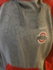 Ohio State Buckeyes Nike Thermofit Red And Gray Hoodie Women’s Size L Polyester - Picture 1 of 8