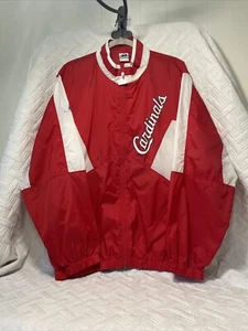 Chaqueta APEX ONE - Para Hombre Grande De Colección Roja Cardenales de San Luis MLB Béisbol Cremallera Completa - Imagen 1 de 21
