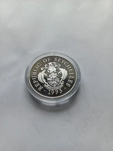 Srebrny medal olimpijski. Gry Seszele 25 rupii 1993, srebro 925 PP, 31,47g - Zdjęcie 1 z 2