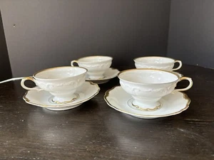 Edelstein Bavaraia Canterbury Set Of 4 Cups And Saucers - Picture 1 of 16