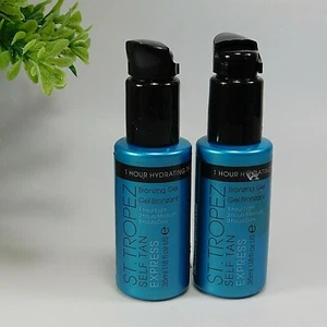 2x Gel de Bronceado St. Tropez Self Tan Express 1,18 oz Nuevo con Tapa - Imagen 1 de 4