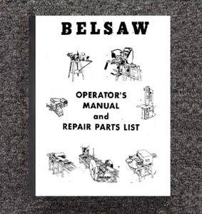 Sawmill Operators & Parts List Manual Fits Belsaw Foley M-14 - Picture 1 of 13