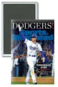 Sports Illustrated 2024 World Series LA Dodgers Freddie Freeman 2 x 3 Magnet - Bild 1 von 3