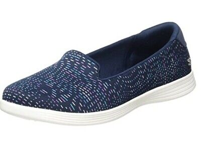 Skechers Women's On The Go Capri Slip On Comfort Shoes - Navy Blue & Multicolour • 48.85€
