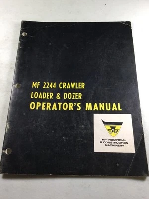 Massey Ferguson 2244 Crawler Loader & Dozer Operators Manual - Image 1 of 4