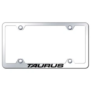 Ford Taurus Mirrored Chrome Notched License Plate Frame Official Licensed - Bild 1 von 1