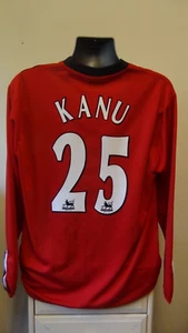 West Bromwich Albion Away Football Shirt Jersey 2004-2005 KANU 25 Large - Imagen 1 de 10