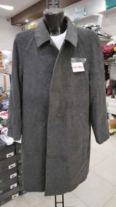 CAPPOTTO ZILFE Misto Lana Uomo Man Grigio VINTAGE tg 54 MON1380LZ - Picture 1 of 8