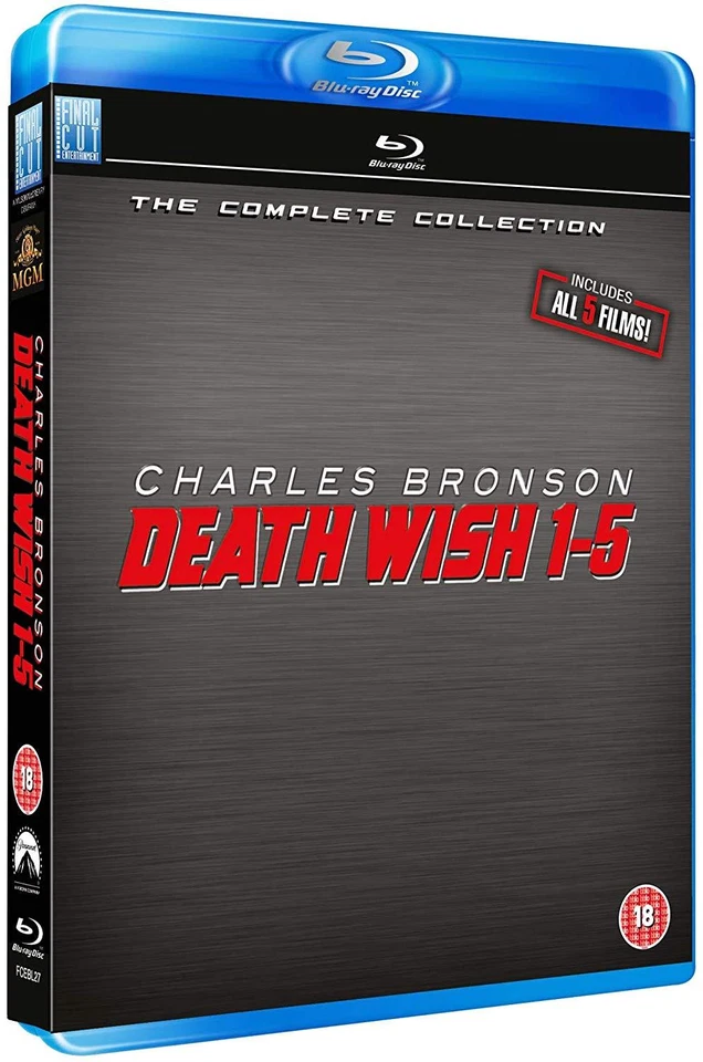Death Wish (Blu-ray, 2018, 5-Disc Set)