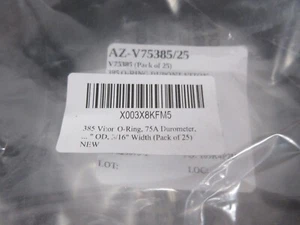 385 Viton O-Ring, 75A Durometer, Black, 3/16th width, (Pack of 25) - Picture 1 of 4