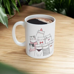 Taza amante del gato, gato mamá regalos gato amante regalo de cumpleaños para ella, - Imagen 1 de 10