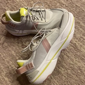 NEW Sorel Explorer Blitz Leisure Sneakers Women's 5.5 Gray Pink Shoes NWOT - Picture 1 of 12