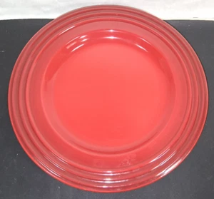Le Creuset Stoneware 12” Dinner Plates Cerise Cherry Red Burgundy Ombre 3pc - Picture 1 of 5