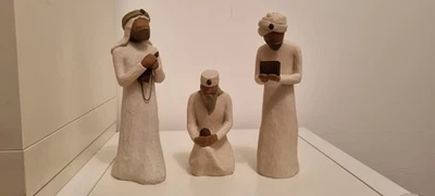 NEW WILLOW TREE BY SUSAN LORD THREE WISE MEN NATIVITY FIGURINES - Image 1 of 4