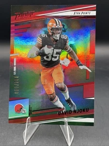 DAVID NJOKU #67 Xtra Points RED Premium #'d 02/449 Browns 2022 Panini Prestige - Picture 1 of 5