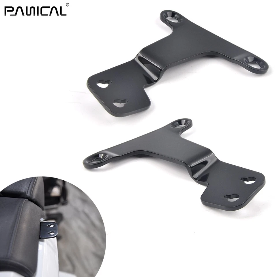 Soporte bandera negra caja cola pánico para Honda Goldwing GL1800 2021-2025 Foto 1 de 4