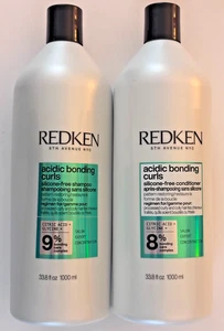 Redken Acidic Bonding Curls XL Shampoo & Conditioner 33.8oz/1000ml Set Pair NEW! - Picture 1 of 24
