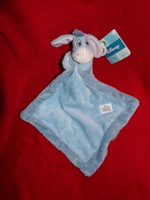Doudou  Peluche Mouchoir Disney Bourriquet Bleu Rose  Neuf - Photo 1/2