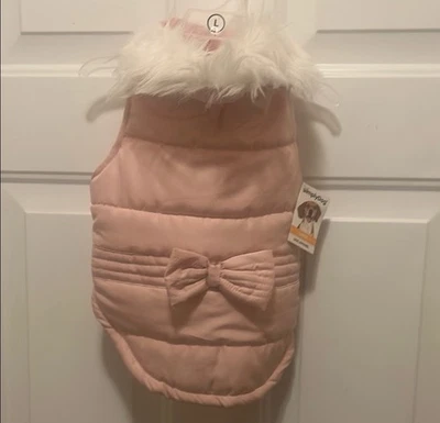 Dog Vest Pink Quilted Dog Vest Size Large New with Tags - Image 1 of 4