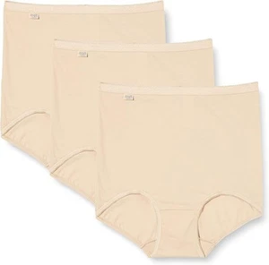 Sloggi Damen Basic + Maxi 3p Slip, peau, 42 - Afbeelding 1 van 1