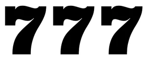 777 Slot Machine Vinyl Decal, Bumper Sticker, Lucky 7's, Car, Windows, Outdoors - Picture 1 of 5