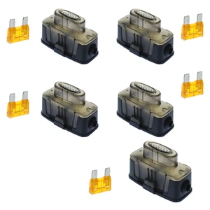 MAXI Inline Fuse Holder Fuseholder Voodooo 4 6 8 Gauge & Fuse (5 Pack) - Picture 1 of 1