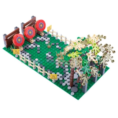 MOC Medieval King Knight Castle Military Shooting Range Arrow Target Model DIY - Image 1 of 4