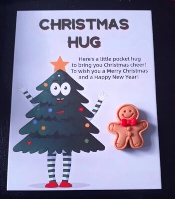 Christmas Pocket Hug - Thoughtful Gift - Gingerbread Man
