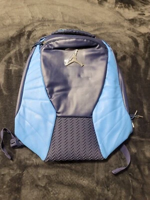 Mochila Jordan Retro 12 Para Hombre Nueva Con Etiquetas Azul Marino Medianoche 9A1773-U90 Cuero Foto 1 de 4