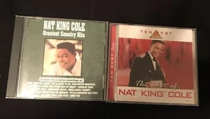 Lot of 2 Nat King Cole The Best of and Greatest Country Hits - Picture 1 of 8