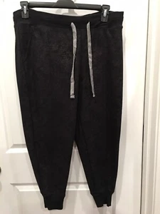 American Eagle Skinny Slouch Jogger XL Black w/SilverFlecks Banded Cuffs NWOT - Picture 1 of 7