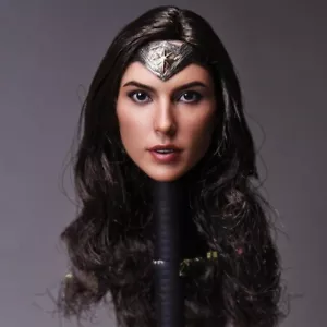 Action Figures Wonder Woman Gal Gadot Rooted Head Sculpt For 12" 1/6 Female Body - Picture 1 of 3