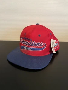 NWT Vintage Starter Montreal Canadiens Hockey Tailsweep Script Snapback Hat NHL - Picture 1 of 9