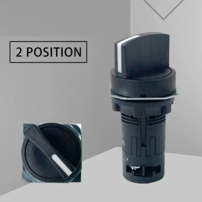 5A Rotary Button Switch Control Conversion Knob Handle Self-locking Select 22mm - Image 1 of 4