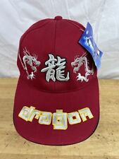 MLB Chinese Red Dragon Embroidery Baseball Cap Red dragons Vintage Baseball BNWT